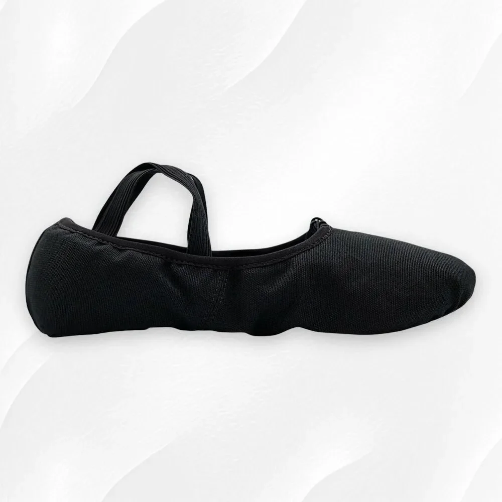 ORZA Pro® 2.0 Ballet Shoe – Cushioned Split-Sole Canvas Dance Shoe – Men's Black